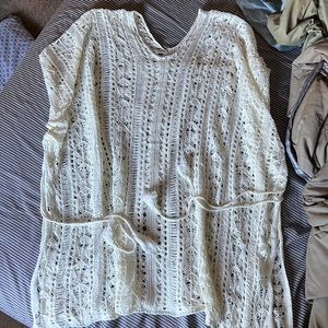 Cupshe Sea Party Hollow-Out Cover Up